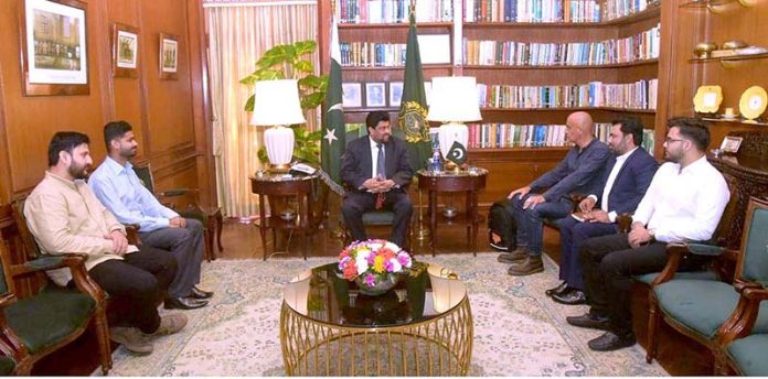 Governor Sindh Kamran Khan Tessori meets delegation of French NGO, Triangle Generation Humanitaire at Governor House