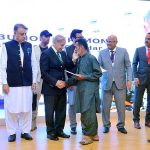 Prime Minister Muhammad Shehbaz Sharif distributes cheques among the fishermen of Gwadar