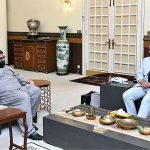 Leader of Awami National Party Aimal Wali khan calls on Prime Minister Muhammad Shehbaz Sharif