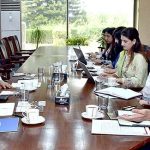 Mir Shai Mazar Baloch, Director General (COORD/PDU), Senate attending the meeting between Senate Parliamentary Development Unit (PDU) and the team of United Nations Office on Drugs and Crime (UNODC), at Parliament House