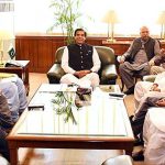Chairman Senate, Muhammad Sadiq Sanjrani in a meeting with Speaker National Assembly Raja Pervaiz Ashraf along with political Leadership from Balochistan at Parliament House