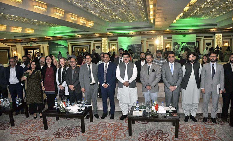Chairman of the Senate of Pakistan, Muhammad Sadiq Sanjrani addressing during the launching ceremony of Pakistan Humanitarian Forum (PHF) Annual Report-2022