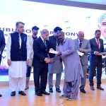 Prime Minister Muhammad Shehbaz Sharif distributes cheques among the fishermen of Gwadar