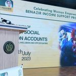 Prime Minister Muhammad Shehbaz Sharif addressing the launching ceremony of Benazir Social Protection Account