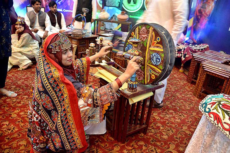 Women participating in the Dastkar Mela organized by Punjab Small Industry at the local hotel