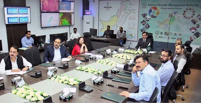 Chairman NDMA presiding Special Session of NEOC on Monsoon Situation