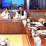 Senator Khalida Ateeb, Chairperson Senate Standing Committee on Industries and Production presiding over a meeting of the committee at Parliament House
