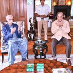 Prime Minister Muhammad Shehbaz Sharif visits the residence of Leader of Istehkam e Pakistan Party Jahangir Khan Tareen and offered condolences on the sad demise of his brother
