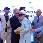 Prime Minister Muhammad Shehbaz Sharif distributes cheques among the fishermen of Gwadar