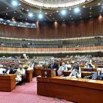Prime Minister Muhammad Shehbaz Sharif addresses the joint session of the Parliament to condemn desecration of the Holy Quran in Sweden