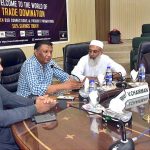 Chairman Pakistan Sports Goods Manufacturers and Exporters Association (PSGMEA) Arshad Latif Butt addressing a seminar on Trade Dominations at PSGMEA