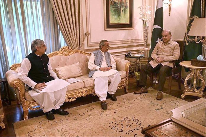 Former Speaker Punjab Assembly Rana Muhammad Iqbal calls on Prime Minister Muhammad Shehbaz Sharif