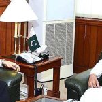 Federal Minister for Finance and Revenue, Senator Mohammad Ishaq Dar called on Speaker National Assembly, Raja Pervez Ashraf at Parliament House