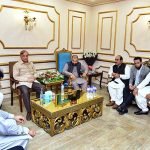 Prime Minister Muhammad Shehbaz Sharif visited the residence of former MNA Abdul Ghaffar Dogar and offered condolence on the death of his spouse