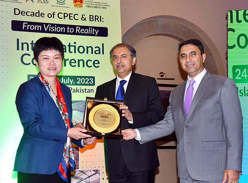 The two-day International conference, organized by the Ministry of Planning Development & Special Initiatives in collaboration with Embassy of the Republic of China, kicked off on Monday with the theme “Decade of China Pakistan Economic Corridor (CPEC) & Belt & Road Initiative (BRI) from vision to reality to mark the 10- year celebrations of CPEC