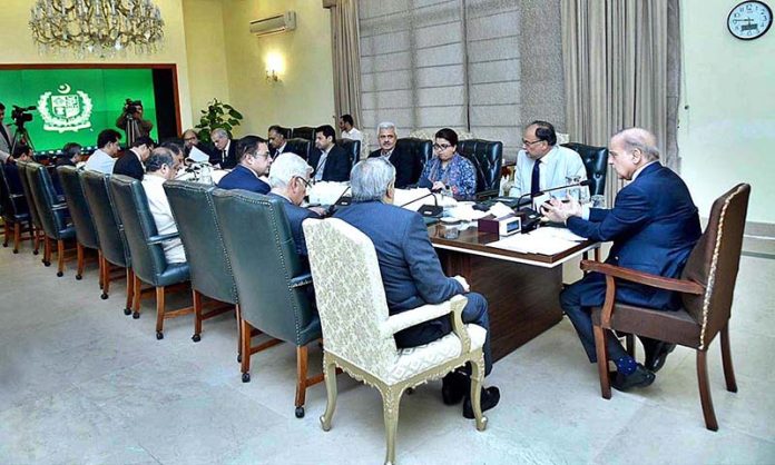 Prime Minister Muhammad Shehbaz Sharif chairs a meeting regarding PSDP projects