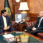 Ambassador of Switzerland to Pakistan Georg Steiner called on Governor Sindh Kamran Khan Tessori at Governor House