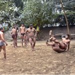 Wrestlers practice the cultural and traditional sport of Punjab (''Shahi Dangal'') wrestling at Nasir Bagh near Lohari Gate