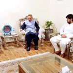 President Dr. Arif Alvi offering his condolences over the sad demise of the son of Dr. Tariq Fazal Chaudhary at his residence