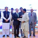 Prime Minister Muhammad Shehbaz Sharif distributes cheques among the fishermen of Gwadar