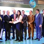 Prime Minister Muhammad Shehbaz Sharif distributes awards among the highest exporters of Pharmaceutical Industry in Pakistan