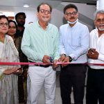 President Arts Council Muhammad Ahmad Shah along with Chairman Medical Committee Dr. Qaiser Sajjad cutting the Ribbon to inaugurate Free Medical Camp at Arts Council of Pakistan