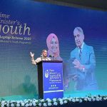 Prime Minister Muhammad Shehbaz Sharif addressing the PM’s Youth Scheme distribution ceremony