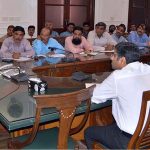 Mayor Karachi Murtaza Wahab presiding over the meeting of engineering department