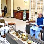 President JUI-F Maulana Fazl-Ur-Rehman call on Prime Minister Muhammad Shehbaz Sharif