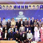Prime Minister Muhammad Shehbaz Sharif and Chief of Army Staff General Syed Asim Munir in a group photo with Award winning Tech Startups in National IT Seminar