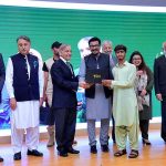 Prime Minister Muhammad Shehbaz Sharif distributes Laptop among the high-achievers of Gwadar University under the Prime Minister Youth Laptop Scheme 2023.