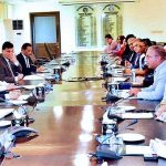 H.E. Duarte Pacheco, President Inter-Parliamentary Union (IPU), along with a delegation of representatives of International Parliamentarians’ Congress (IPC), called on Federal Minister for Finance and Revenue Senator Mohammad Ishaq Dar at Finance Division