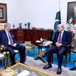 Federal Minister for Commerce Syed Naveed Qamar calls on Prime Minister Muhammad Shehbaz Sharif