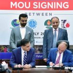 MOS Dr. Musadik Malik & Sec Petroleum Muhammad Mahmood witnessing the MOU signing of Greenfield Refinery Project