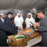 Sindh Governor Kamran Khan Tessori briefs the delegation of Abu Dhabi Ports UAE led by Consul General Bakheet Ateeq Al Remeithi regarding Free Food distribution under Taqatwar Pakistan programme at Governor House
