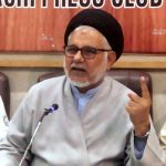 Majlis Wahdat-e-Muslimeen leader, Allama Hassan Zafar Naqvi addresses Press conference at Karachi Press Club