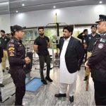Sindh Governor Kamran Khan Tessori visiting departments of Special Security Units