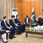 President Dr Arif Alvi in a meeting with the Special Representative of the Chinese President and the Vice-Premier of the State Council of China, Mr He Lifeng, who along with the members of his delegation, called on him, at Aiwan-e-Sadr