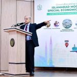 Prime Minister Muhammad Shehbaz Sharif addresses the groundbreaking ceremony of Islamabad Model Special Economic Zone