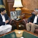 Former Sindh Governor Muhammad Zubair calls on Sindh Governor Kamran Khan Tessori at Governor House