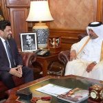 Qatar Consul General Mashaal Muhammad AA AlAnsari calls on Sindh Governor Kamran Khan Tessori at Governor House