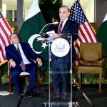 Prime Minister Muhammad Shehbaz Sharif addressing a ceremony of the celebration of the 247th Independence Day of the United States of America