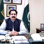 Federal Minister for Overseas Pakistanis & HRD, Sajid Hussain Turi narrating performance of Workers Welfare Fund