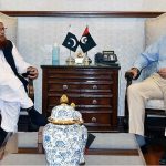 Sindh Chief Minister Syed Murad Ali Shah meets with Mufti Taqi Usmani at CM House