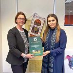 Federal Minister PA&SS and Chairperson Benazir Income Support Programme, Shazia Marri presents book titled "15 Years of Benazir Income Support Programme: 15 Years’ Journey from Inception to a Globally Recognized Social Protection Vehicle" to World Bank’s Regional Head of Social Protection & Acting Director for Digital Development in Europe and Central Asia, Ms. Nicole Klingen, at World Bank Headquarters