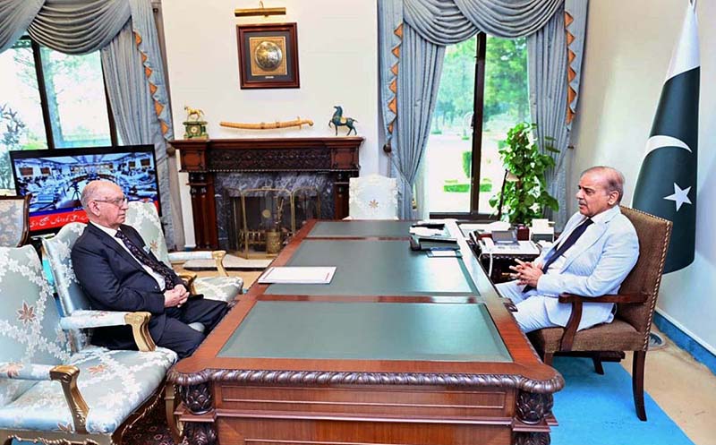 Senator Irfan Siddiqui calls on Prime Minister Muhammad Shehbaz Sharif