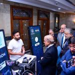 Prime Minister Muhammad Shehbaz Sharif visits different stalls set up by young entrepreneurs during "Investor's Connect & Networking" event