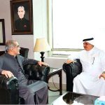 Ambassador of Kingdom of Saudi Arabia to Pakistan, Nawaf Bin Said Al -Malki call on Federal Minister for Aviation and Railways, Khawaja Saad Rafique at Ministry of Aviation