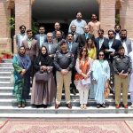Group photo of the participants of 37th Mid -Career Management Course with the Inspector General Khyber Pakhtunkhwa Police, Akhtar Hayat Khan