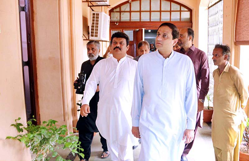 Mayor Karachi, Barrister Murtaza Wahab along with Deputy Mayor Salman Abdullah Murad inaugurates the Newly Installed Surveillance System at KMC Building